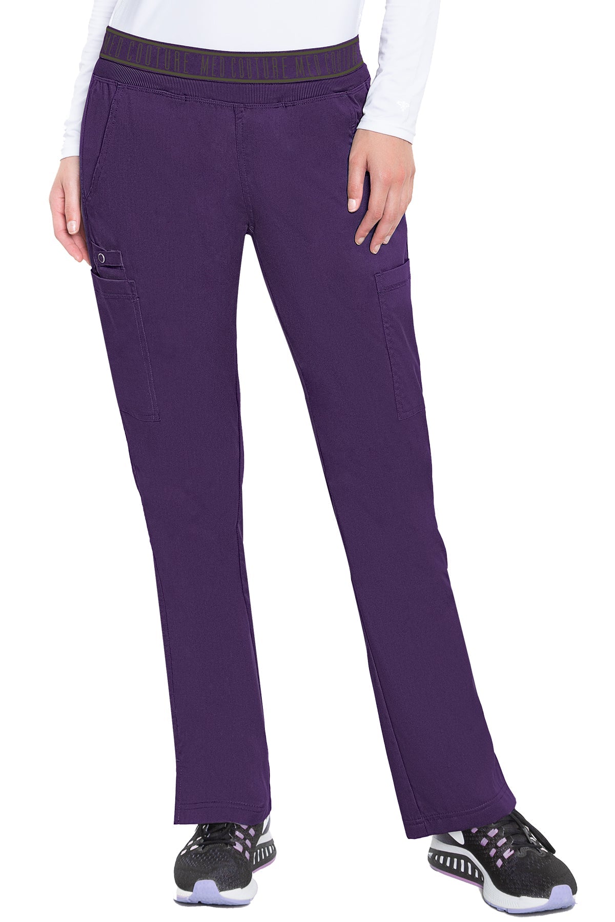 Med Couture 7739 YOGA 2 CARGO POCKET PANT (Size:XS-5X)